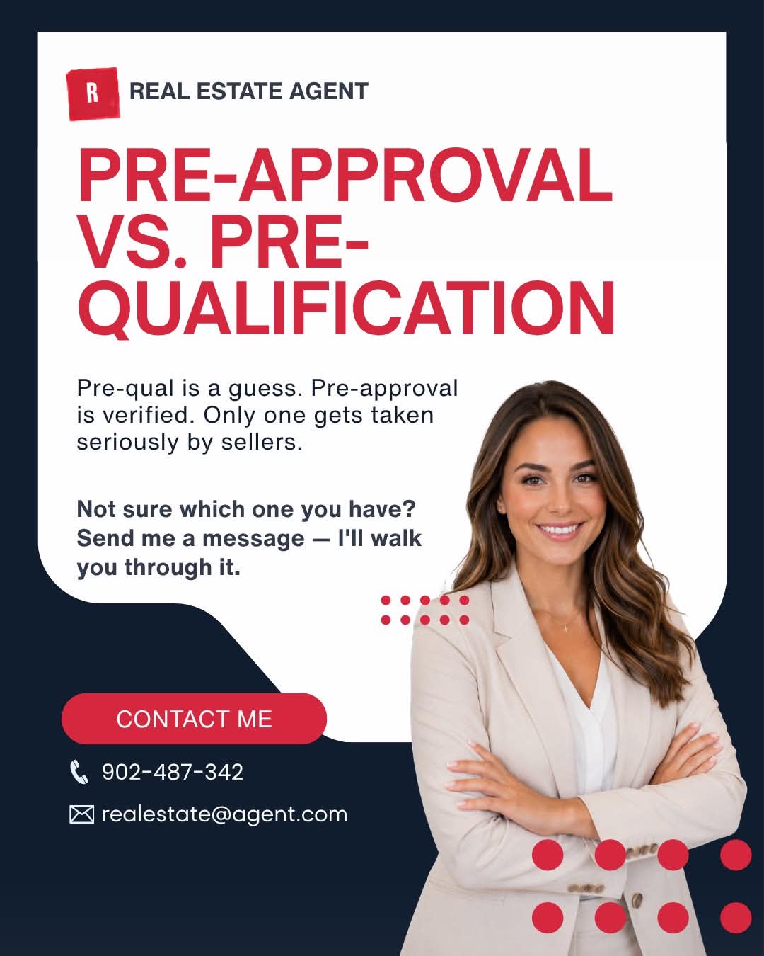 Pre-approval vs pre-qualification — pre-qual is a guess, pre-approval is verified
